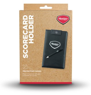 Masters Golf Score Card Holder, noir