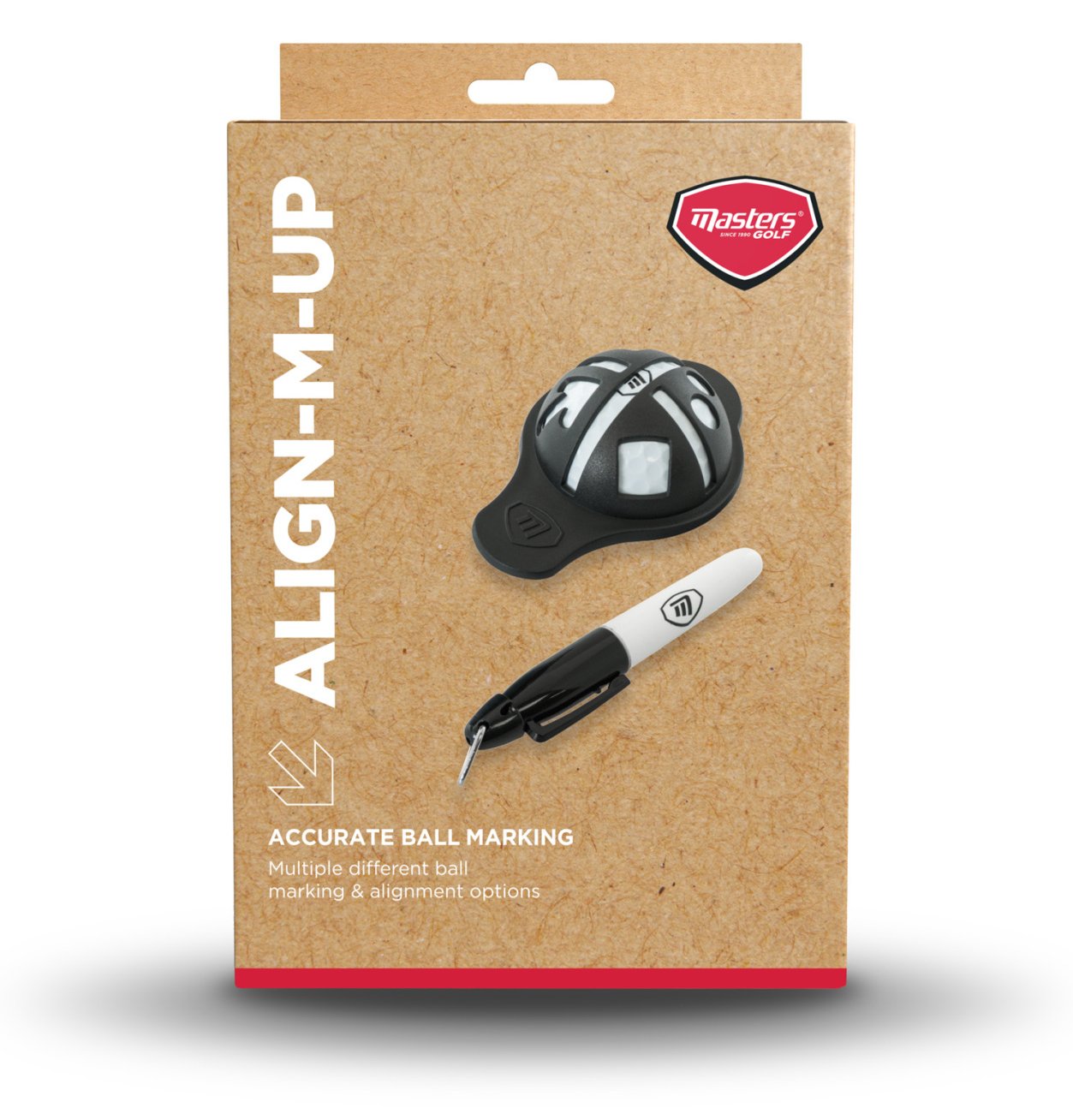 Masters Golf Masters Align-M-Up Ball System, noir