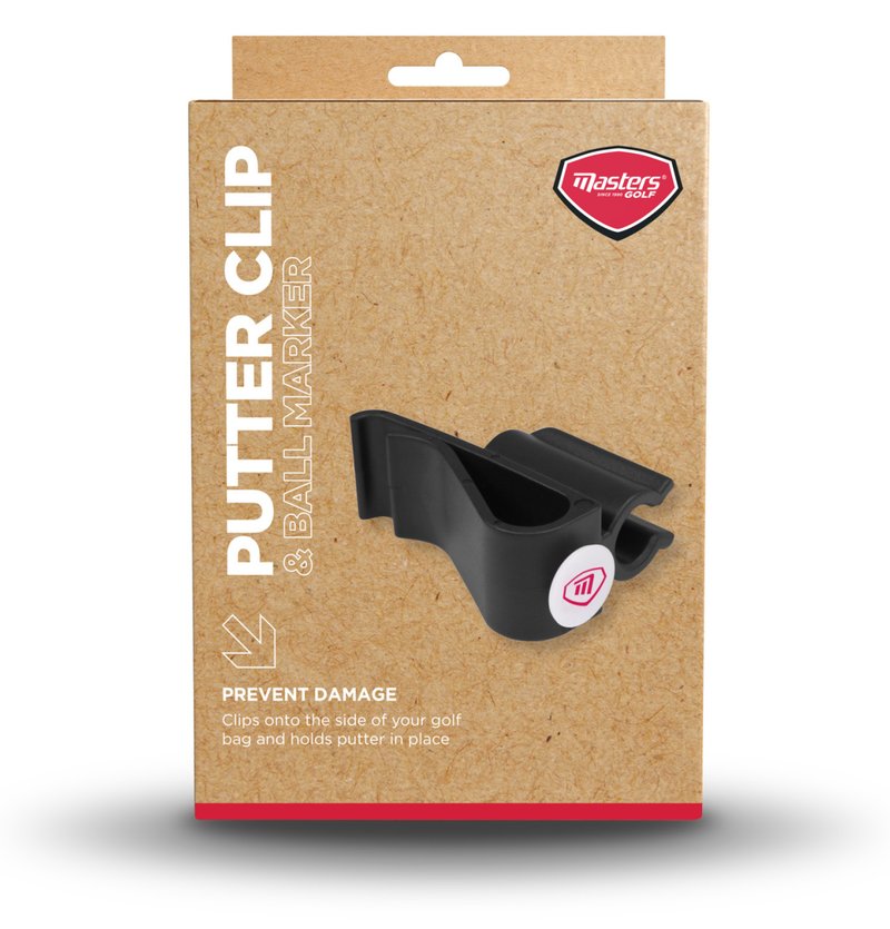 Masters Golf Putter Clip & Ball Marker accessoire, noir