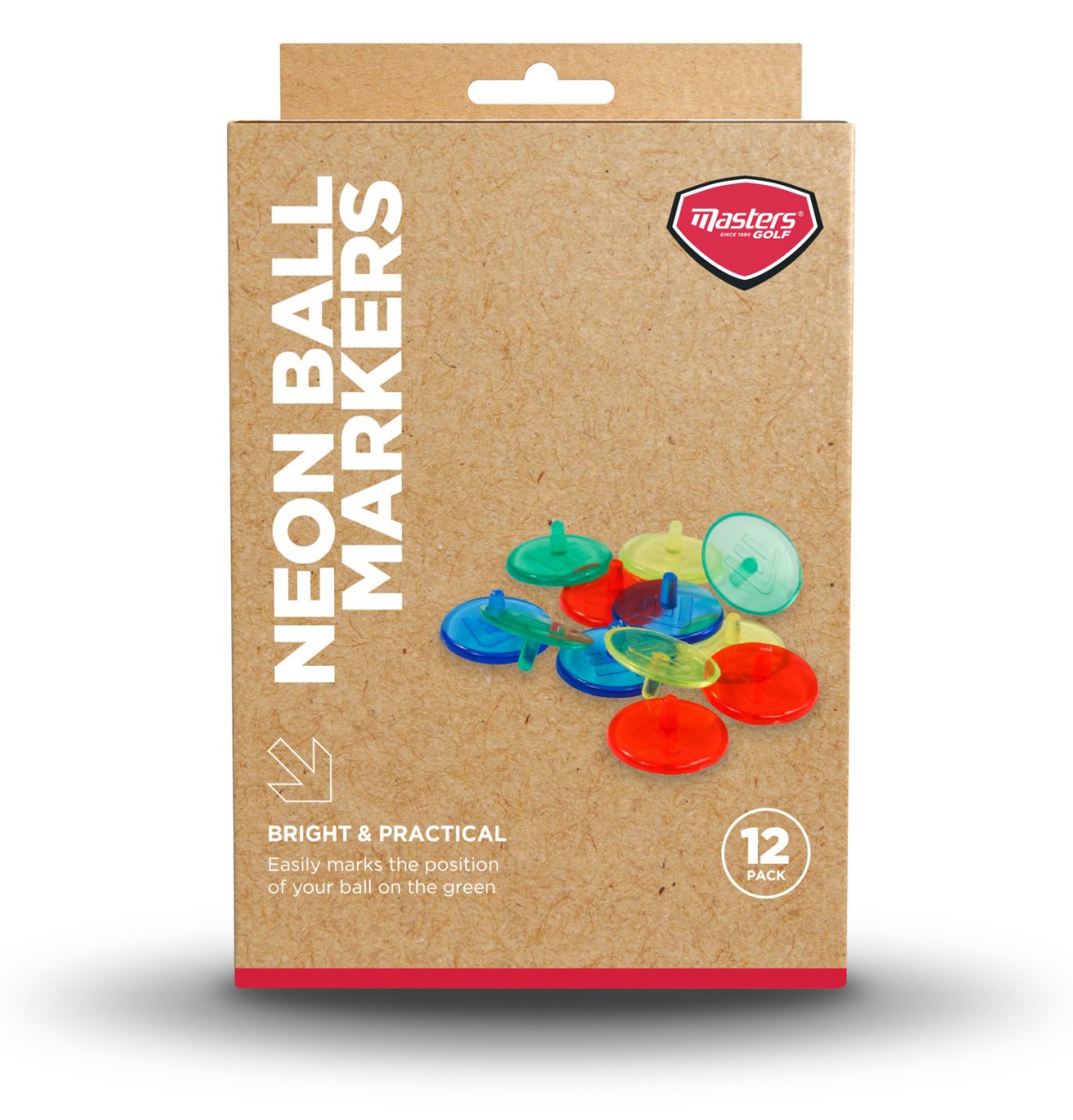 Masters Golf Neon Ball Markers (12 pack) marqueurs de balle