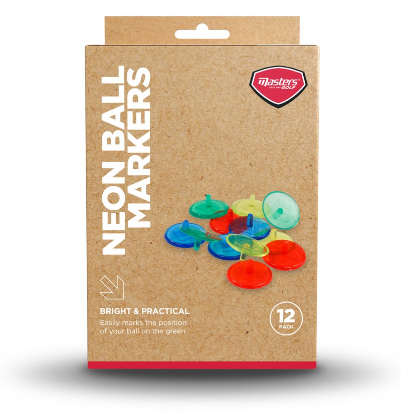 Masters Golf Neon Ball Markers (12 pack) marqueurs de balle