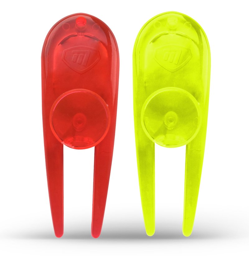 Masters Golf Neon PitchFork & Ball Markers (2 pack), multicolore