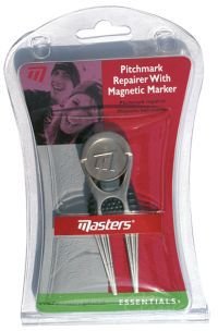 Masters Golf Masters Deluxe Pitchfork With Marker, argenté