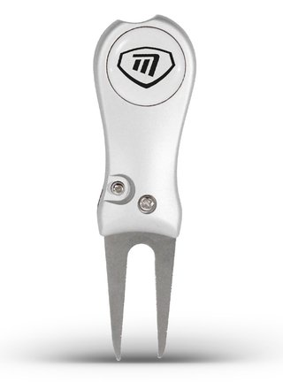 Masters Golf Switchblade Style Pitchfork fourchette de divot, argentée