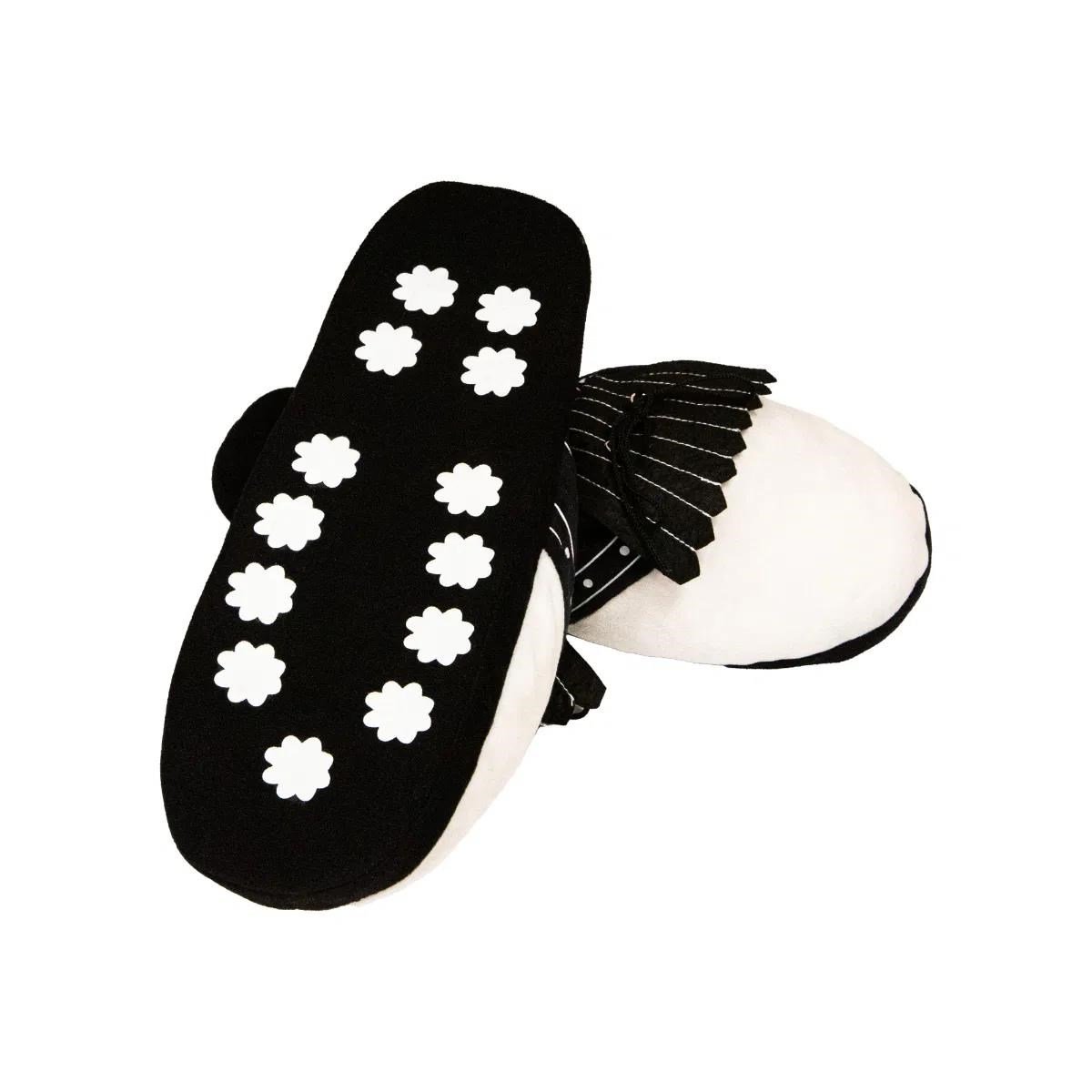 Longridge Golf Slippers (flaps) L chaussons de golf noir/blanc