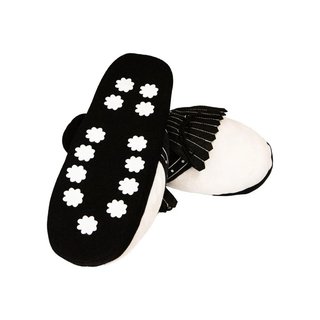 Longridge Golf Slippers (flaps) L chaussons de golf noir/blanc