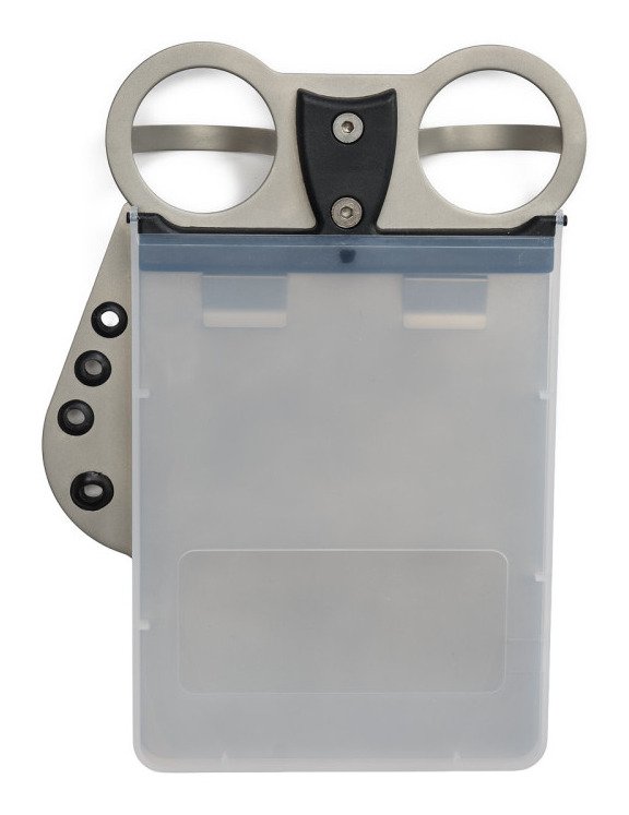 Davies Caddy Compact porte-carte de score, argent brossé mat