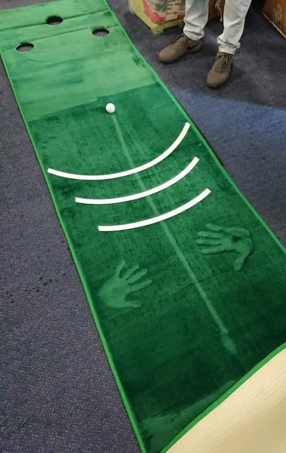 Pure 2 Improve Pure2Improve Dual Grain Putting Mat with Broom (335,3x69,9cm)