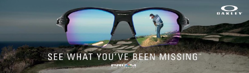 Verre Oakley Prizm Golf — comparaison du contraste sur le parcours