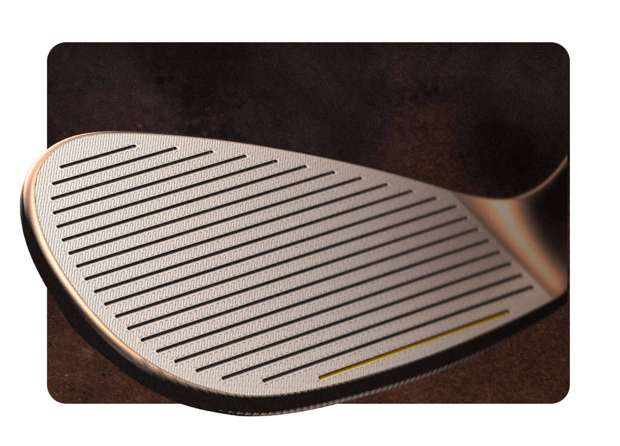 Face brute TaylorMade Hi-Toe 4 avec rainure incrustée d'or