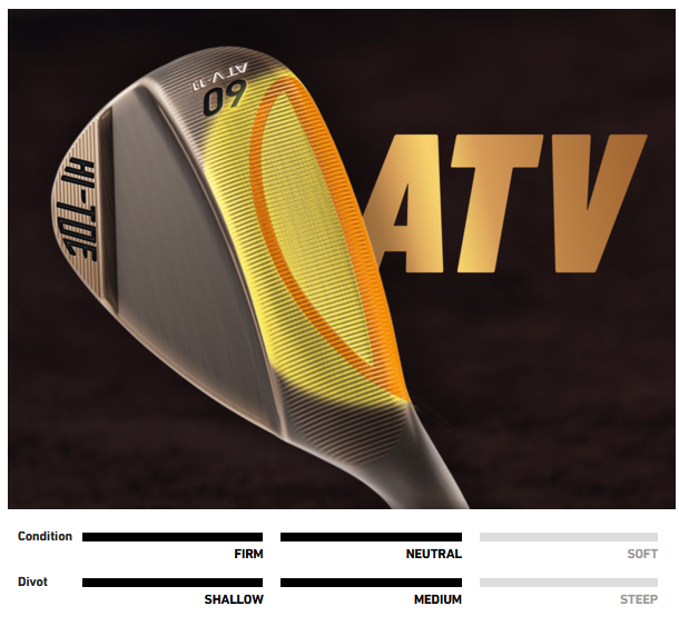 Diagramme de la semelle TaylorMade Hi-Toe 4 ATV Grind