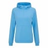 Sweat à capuche intermédiaire texturé Ping Rhona en Bleu Infini — vue de face