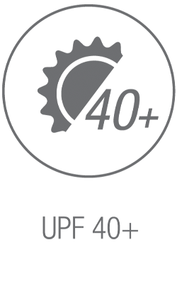 Icône de l'indice de protection solaire UPF 40+