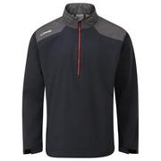 Veste de golf imperméable demi-zip Ping AquaDrive Noir/Asphalte – vue détaillée