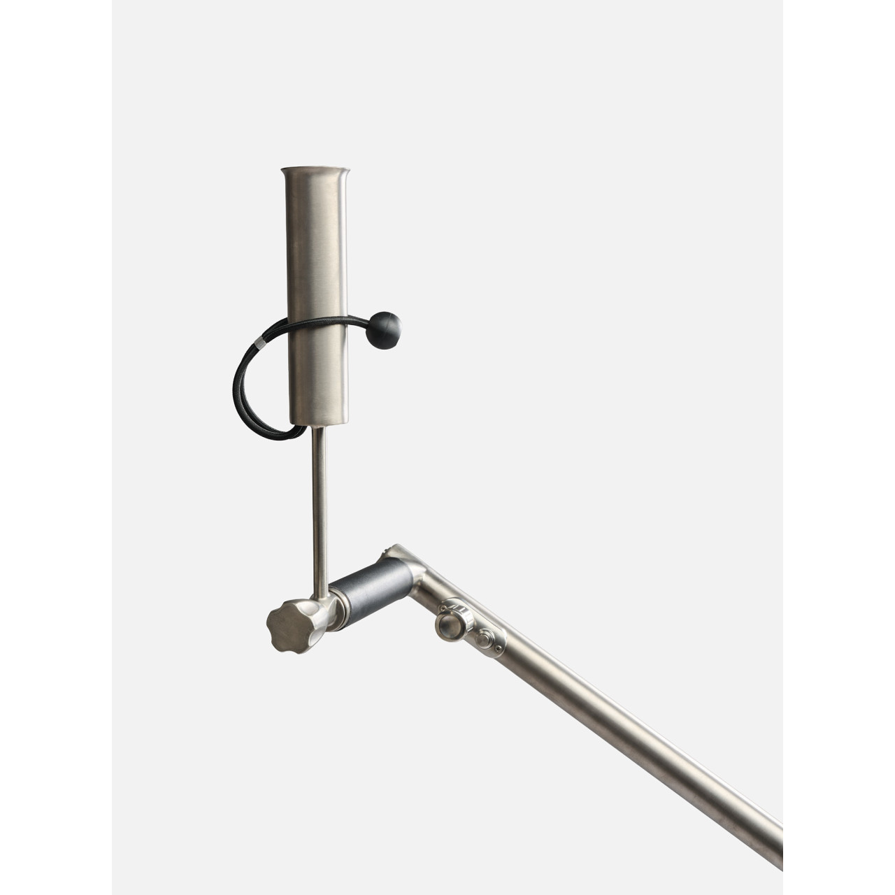 Porte-parapluie réglable Davies Caddy Titan – finition titane, vue latérale