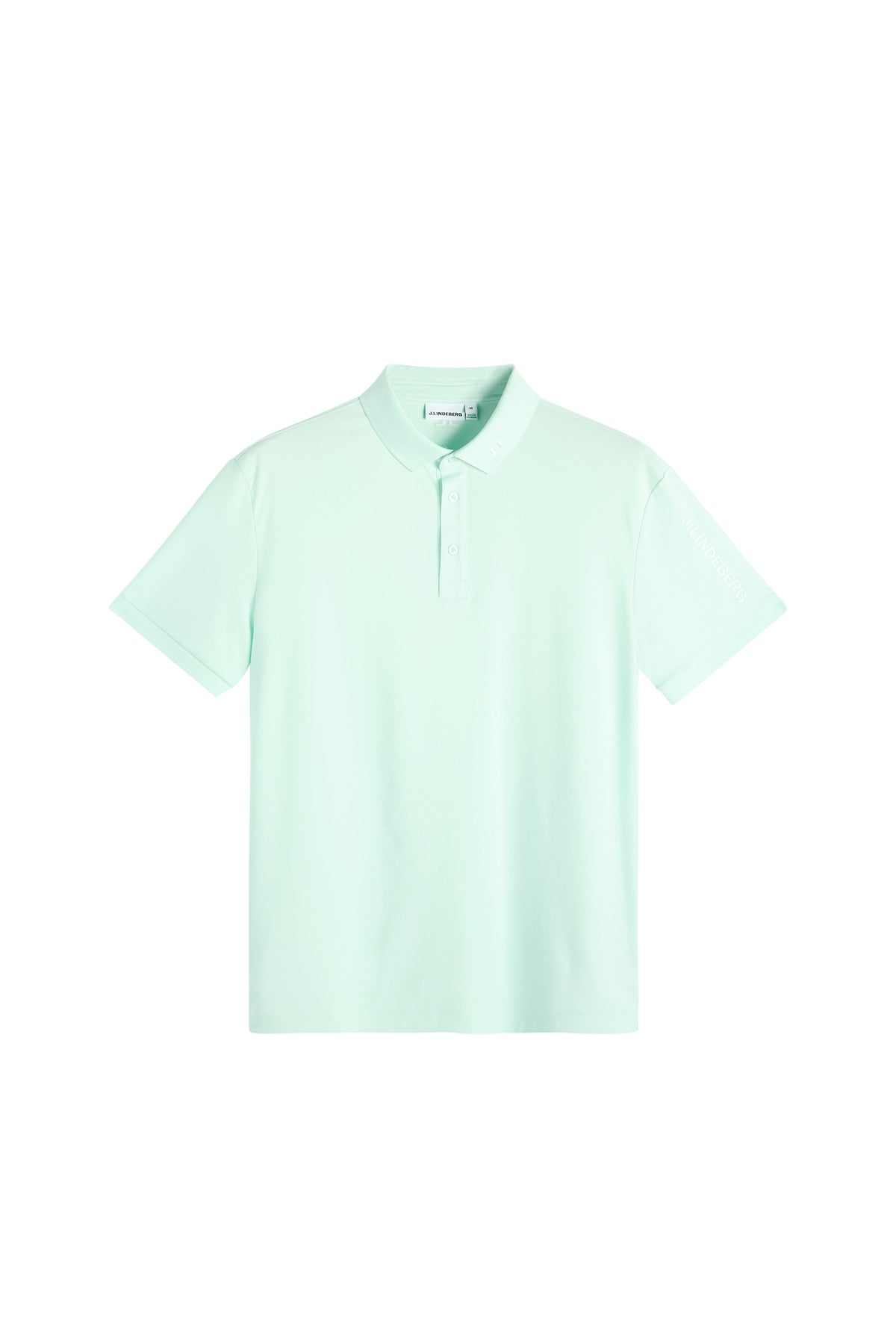 Polo J.Lindeberg Tour Tech Bay - détail du col et de la coupe
