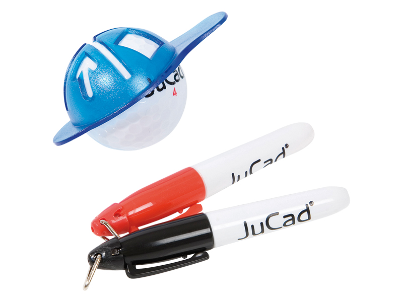 Set de marquage de balles JuCad avec feutres et gabarit