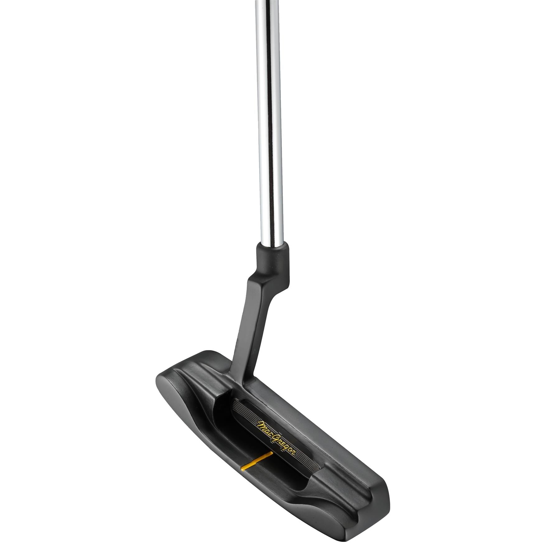 Vue du dessus de la tête du putter MacGregor V-Foil Model 001 montrant la ligne d'alignement