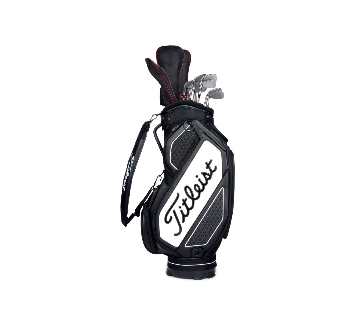 Sac Titleist Tour Series Midsize noir et blanc — design inspiré du Tour