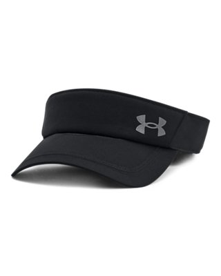 Visière Under Armour Iso-Chill Launch – profil latéral montrant le tissu tissé léger et les panneaux perforés