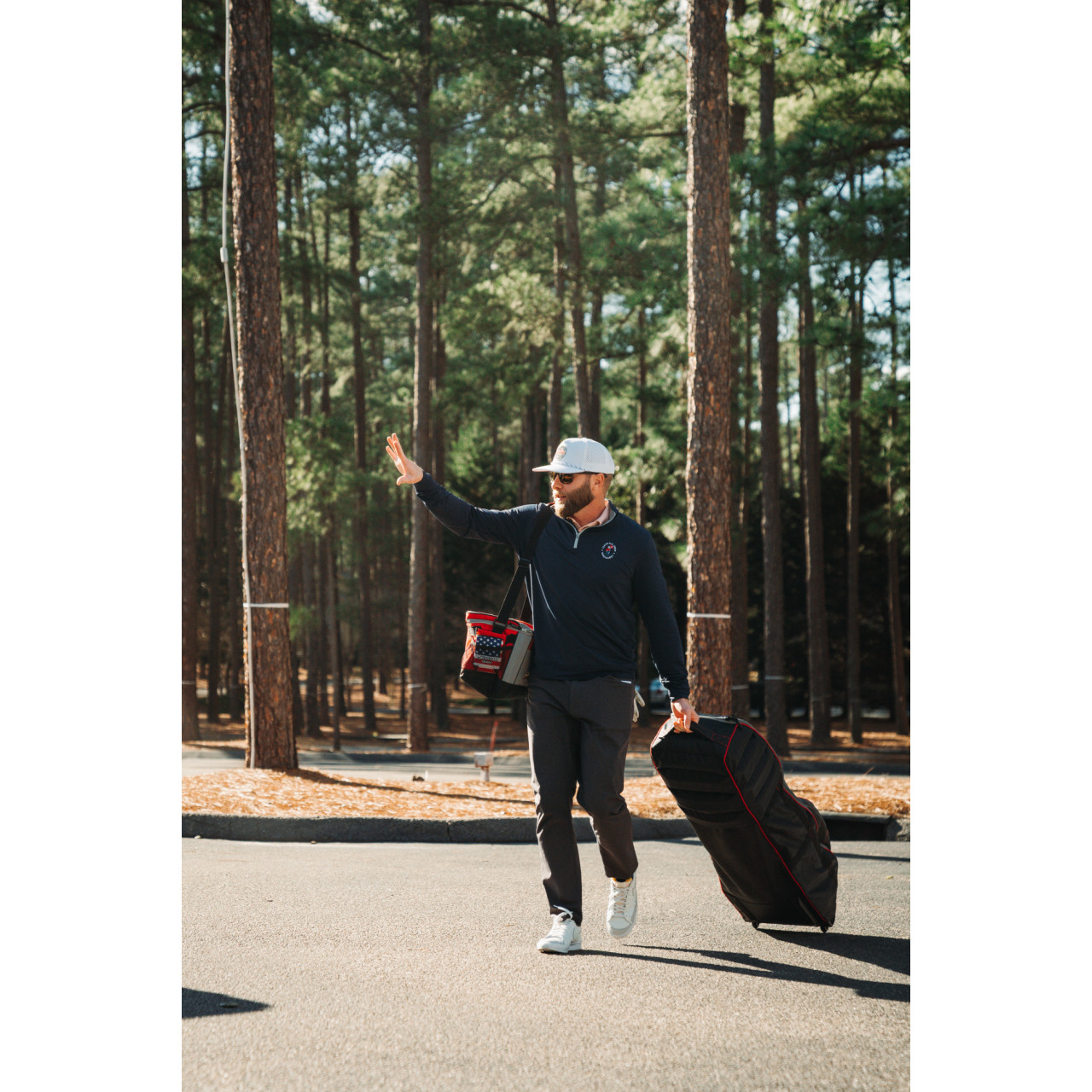 Housse de voyage Bag Boy T-800 en situation — style de vie