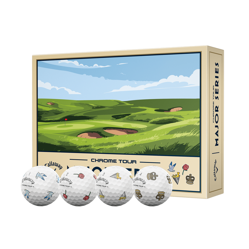 Callaway Chrome Tour July Major 2026 – vue complète de la boîte édition limitée