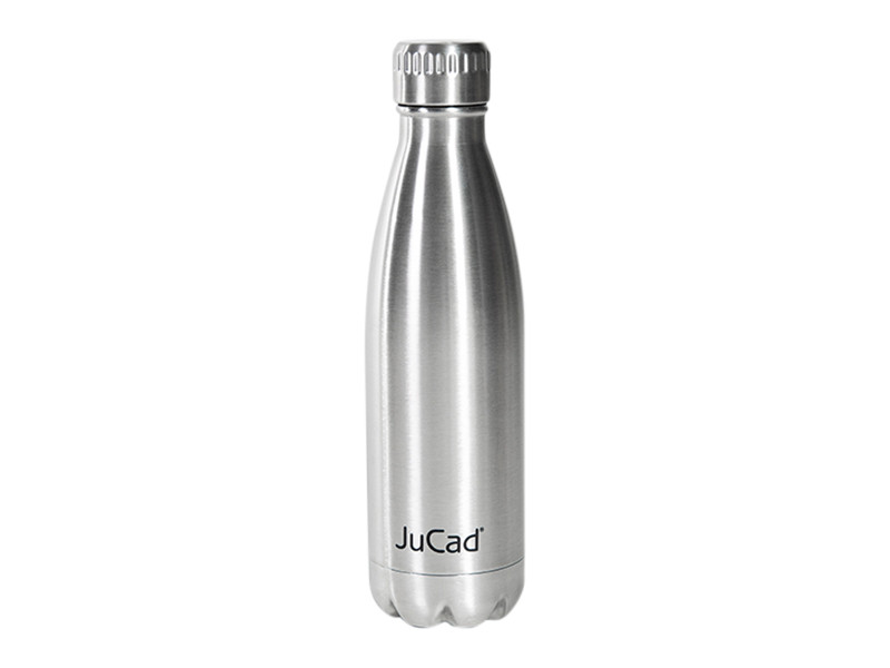 Détail du bouchon à vis étanche de la bouteille isotherme JuCad en acier inoxydable