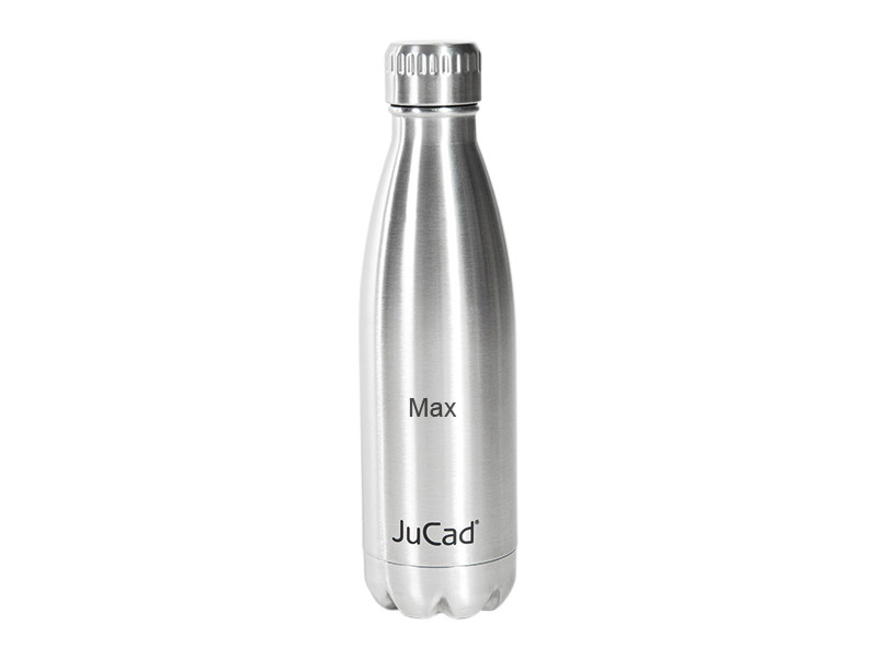 Bouteille isotherme JuCad en acier inoxydable avec gravure personnalisée