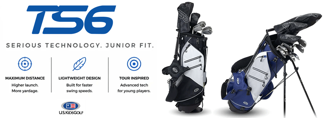 Présentation du kit complet de 10 clubs avec sac trépied U.S. Kids Golf TS6