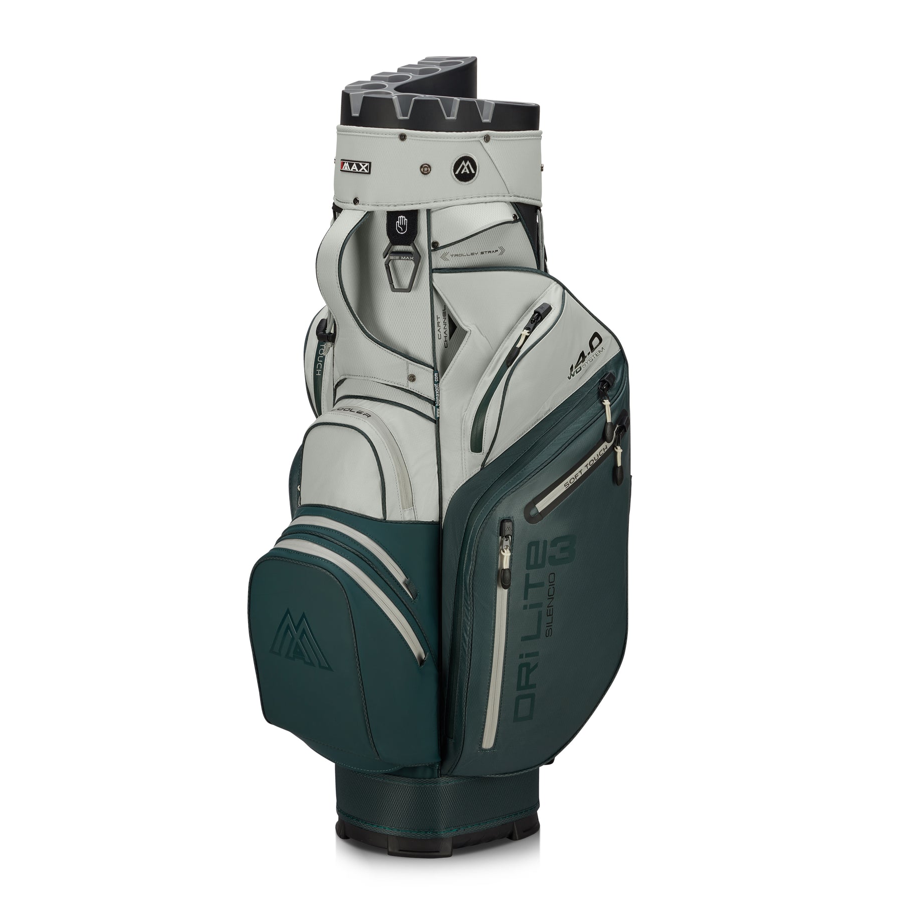 Sac chariot Big Max Dri Lite Silencio 3 — vue de l'organisation des poches