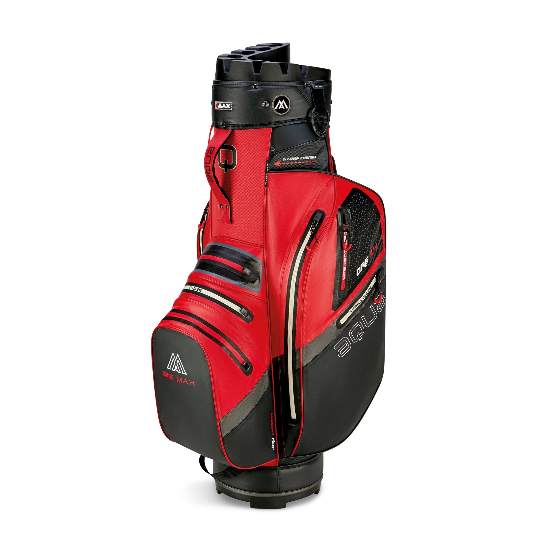 Big Max AQUA Silencio 4 rouge/noir — Top organisateur silencieux à 14 compartiments