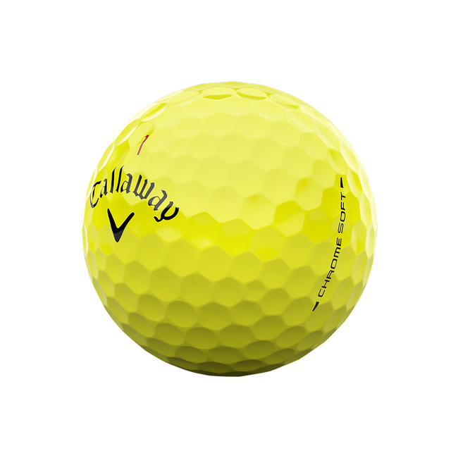 Callaway Chrome Soft 26 360 Triple Track — Jaune haute visibilité