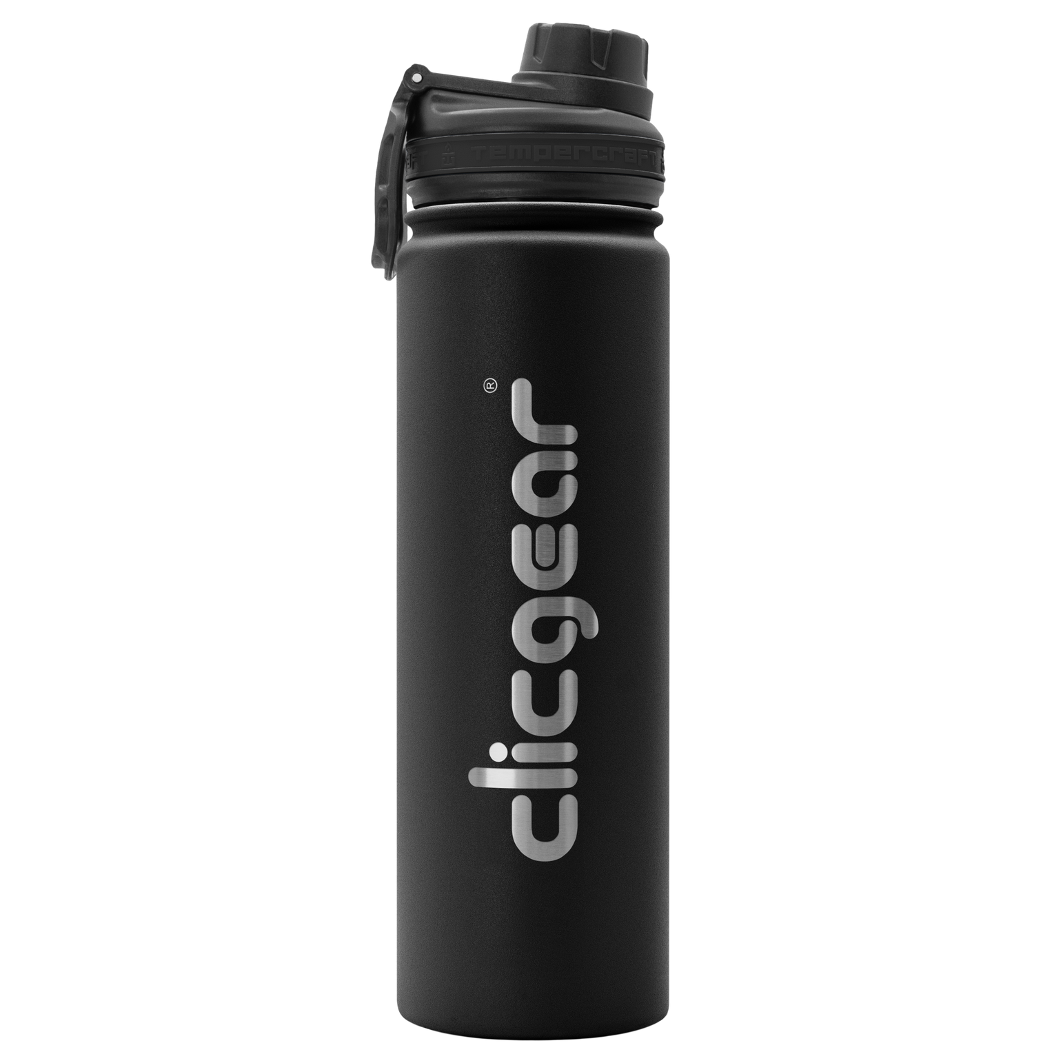 Bouteille d'eau isolée Clicgear 650 ml en noir