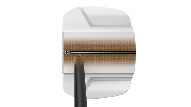 Illustration du système d'alignement Eye Q sur le rail supérieur du putter PING Scottsdale TEC