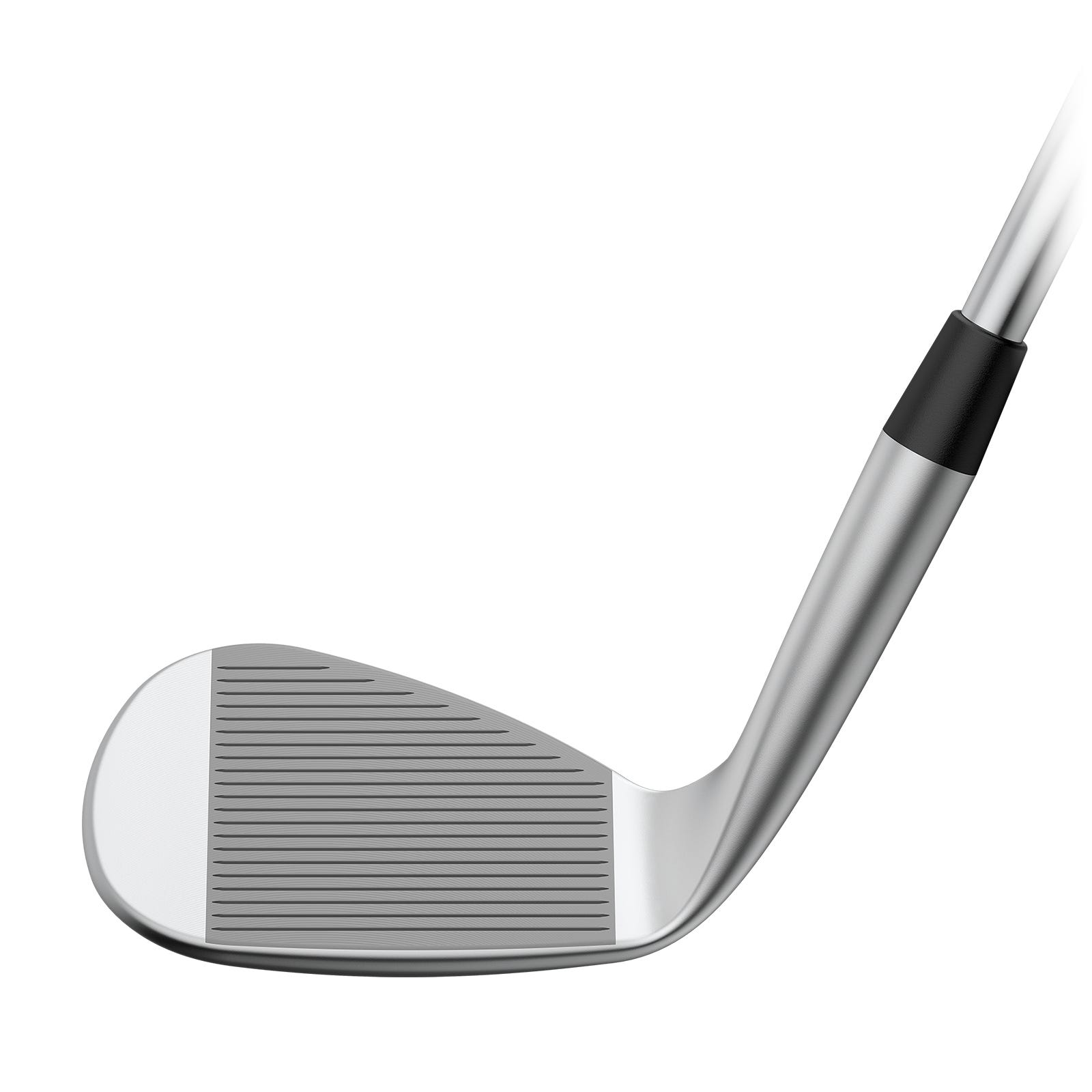 Vue de la face du wedge Chrome s259 montrant les rainures usinées et la surface fraisée avec précision