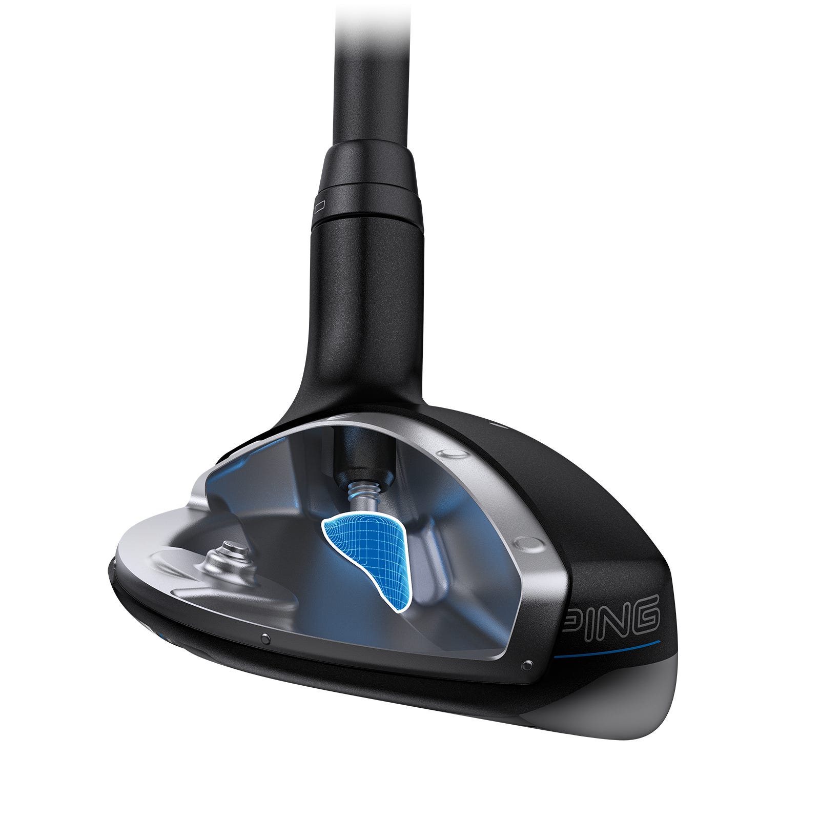 Illustration en coupe de l'hybride G440 montrant le hosel interne libre