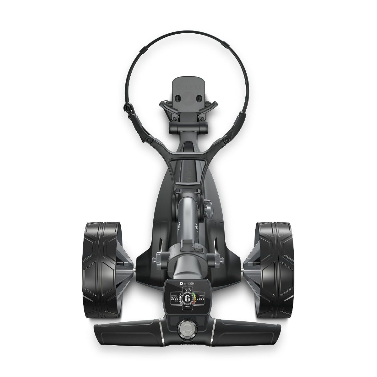 Motocaddy M1 2026 electric golf trolley on the course