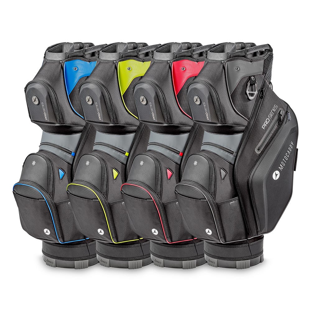 Sac chariot Motocaddy Pro-Series 2025 – 14 diviseurs pleine longueur et nouveau dessus de sac