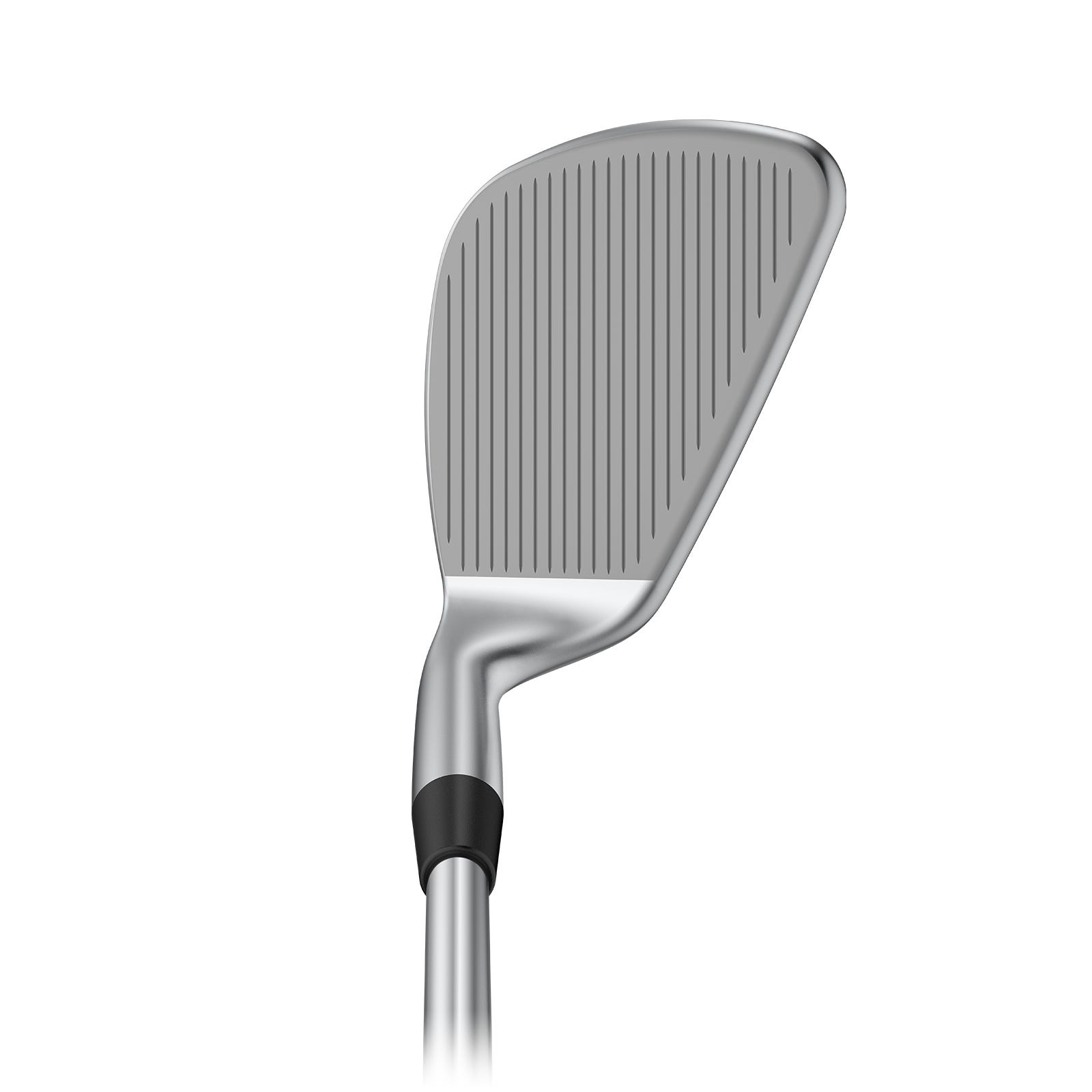 PING BunkR wedge at address — square-faced technique
