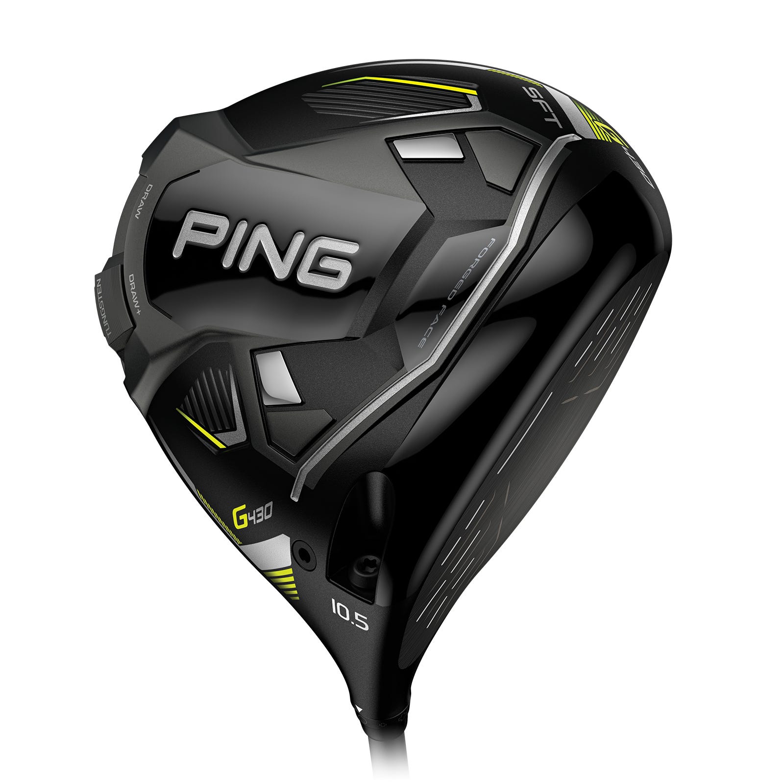Vue de la semelle du driver PING G440 SFT montrant la construction de la couronne en carbone Carbonfly Wrap
