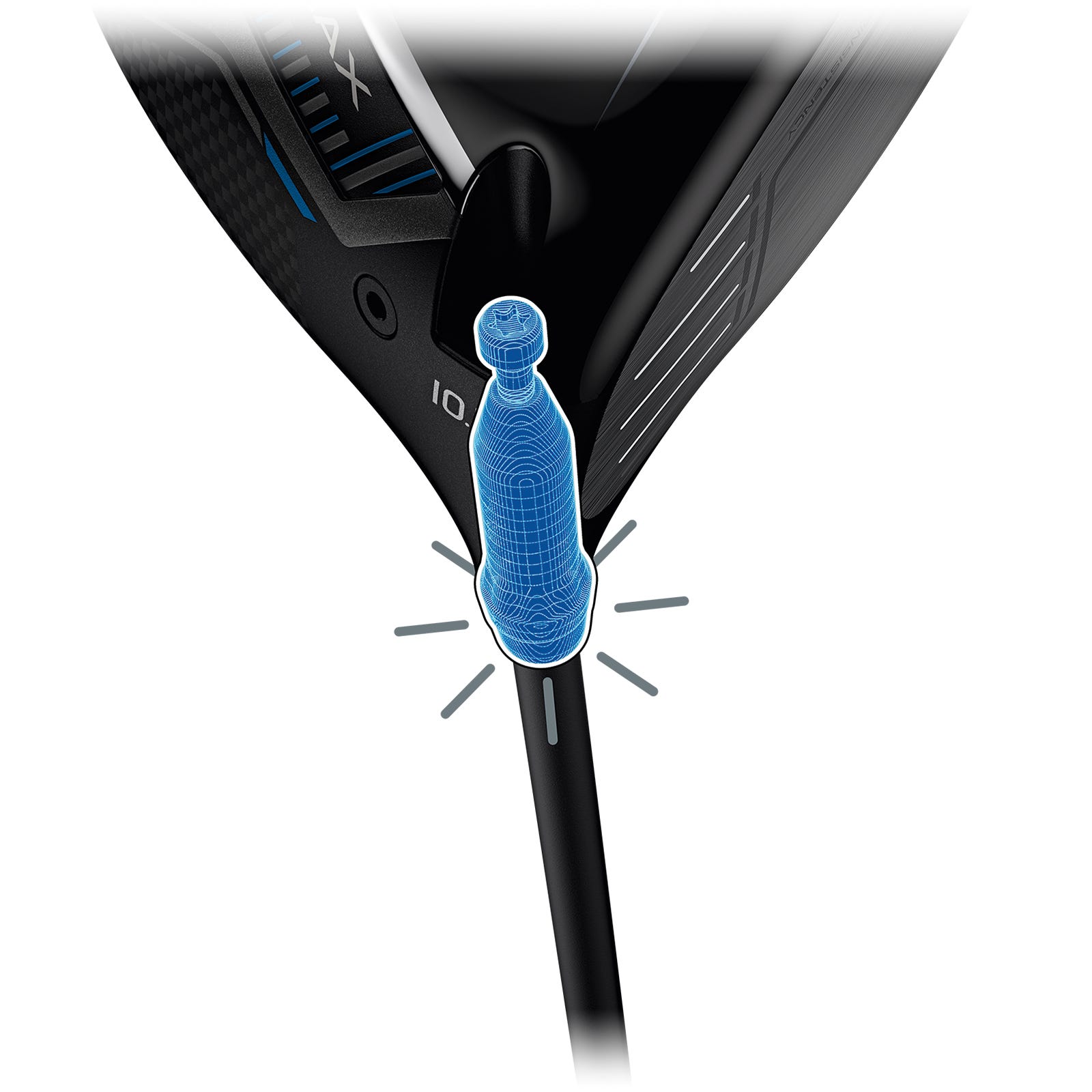 Illustration du réglage du hosel PING G440 Trajectory Tuning 2.0