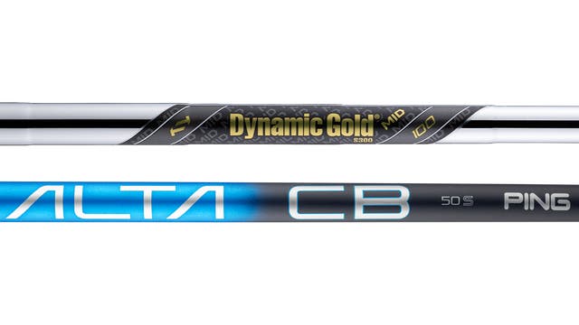 Options de shafts PING i540 de série – Alta CB Blue et UST Recoil DART