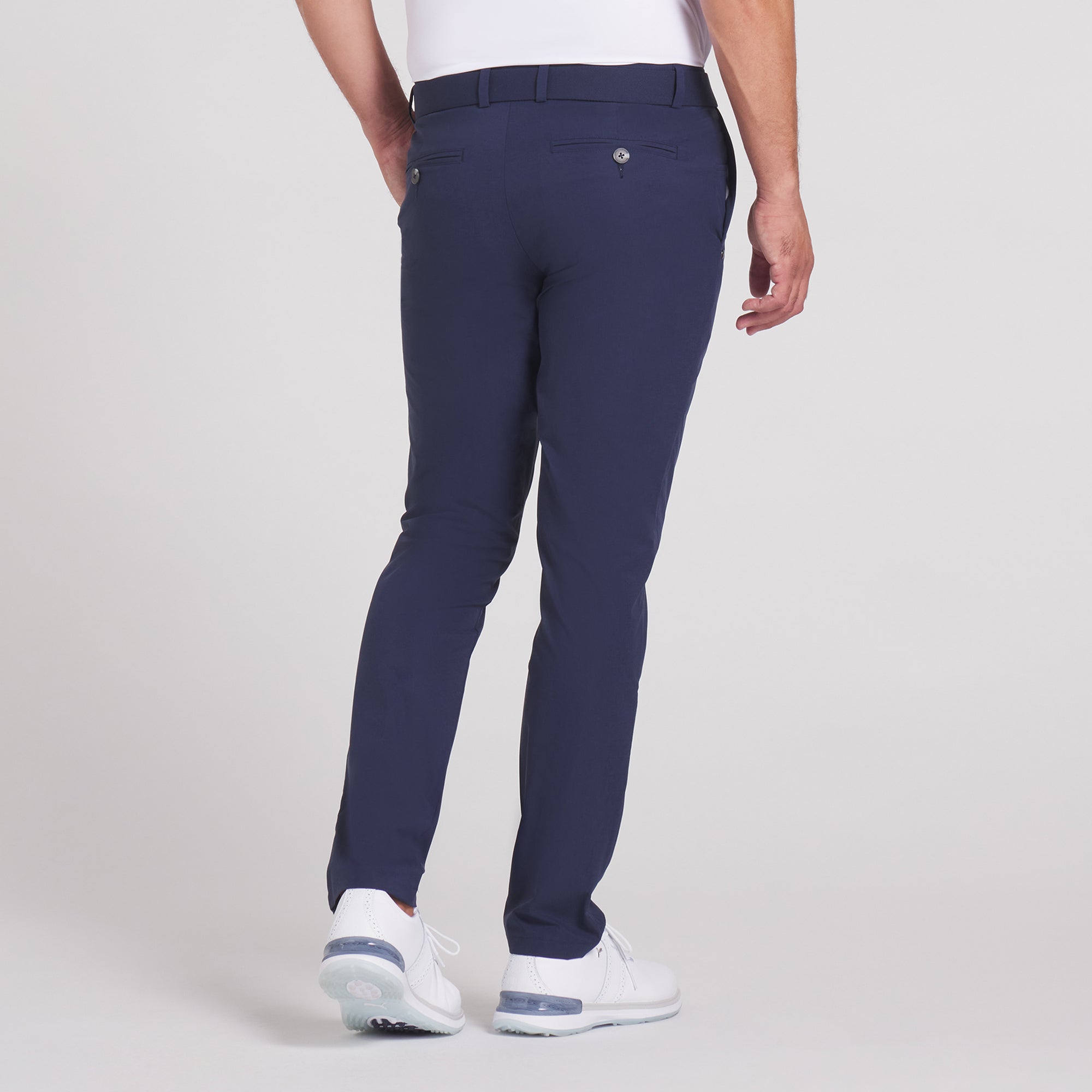 Pantalon de golf Puma 101 Avant bleu marine foncé – tissu extensible et détail de poche