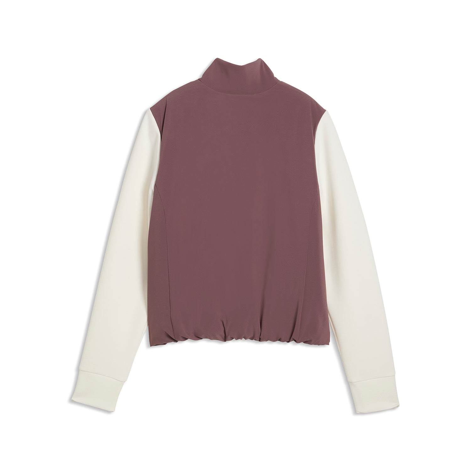 Vue de dos de la veste hybride polaire Puma Cloudspun pour femme Rich Cocoa