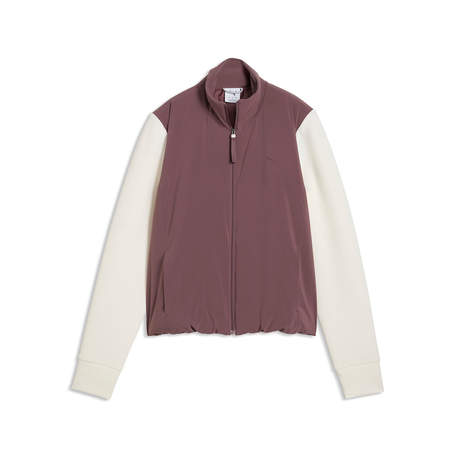 Vue de face de la veste hybride polaire Puma Cloudspun pour femme Rich Cocoa