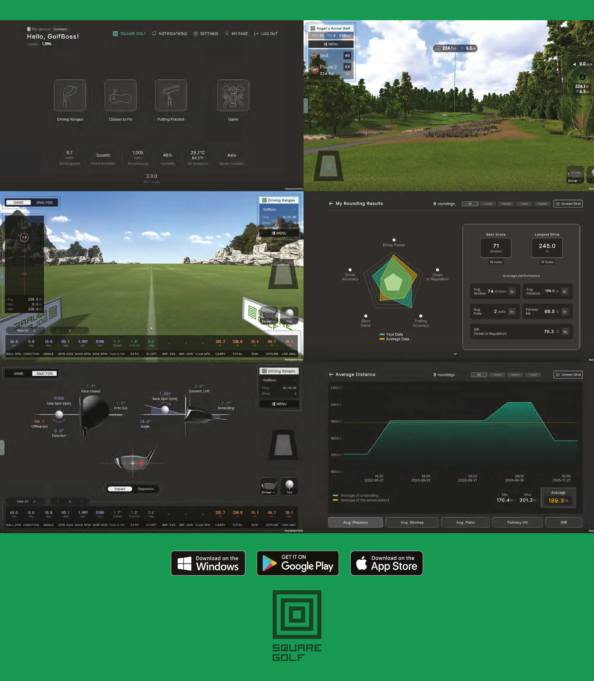 Application Square Golf