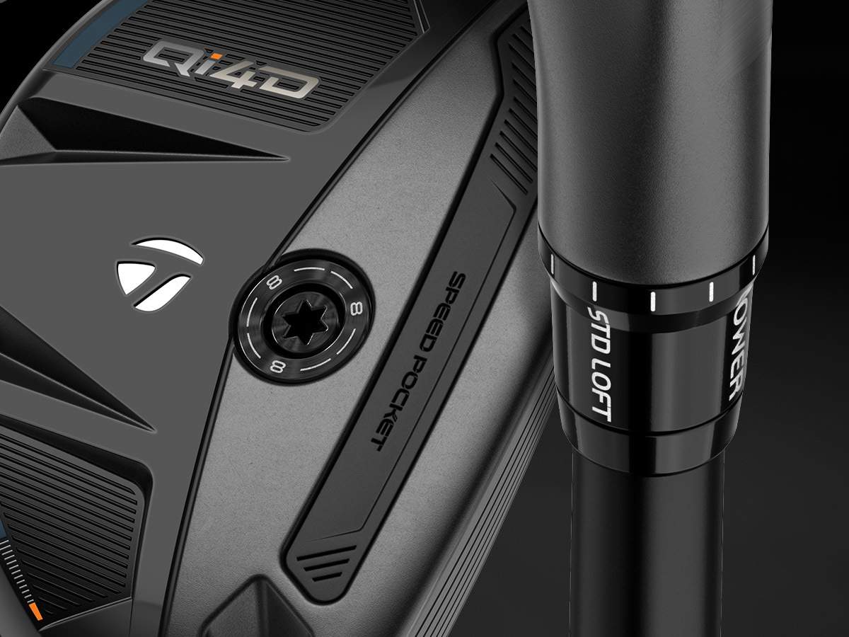 TaylorMade Qi4D Rescue – Système d'ajustement de la trajectoire et manchon de loft de 3 degrés