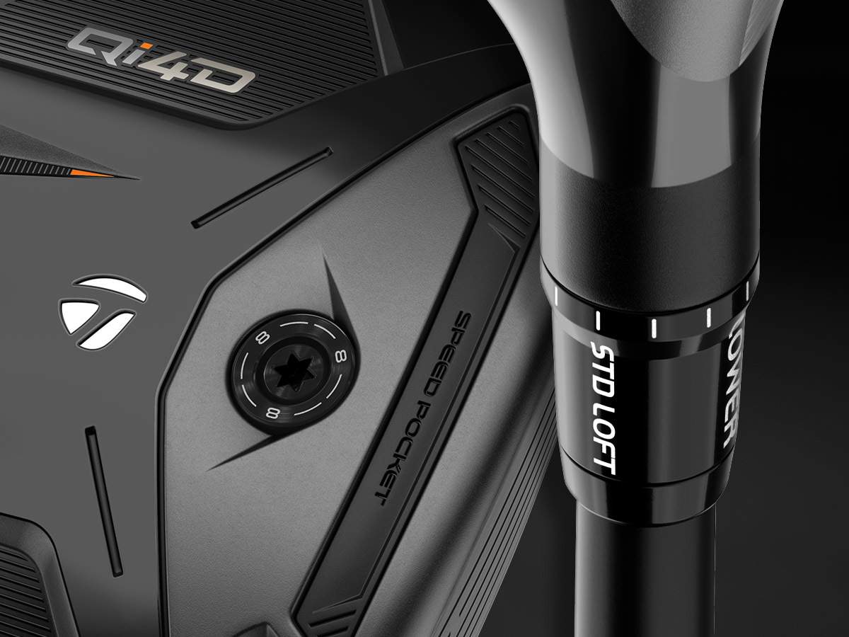 Poids de 4 g du système d'ajustement de la trajectoire TaylorMade Qi4D et manchon de loft de 4 degrés