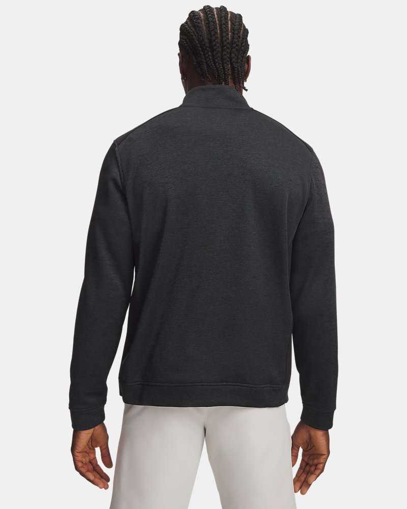 UA SweaterFleece Hybrid – vue de dos, noir
