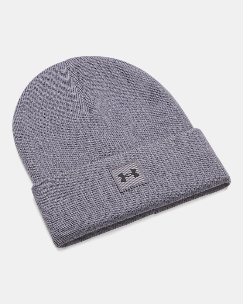 Under Armour Halftime Beanie – vue de face, gris